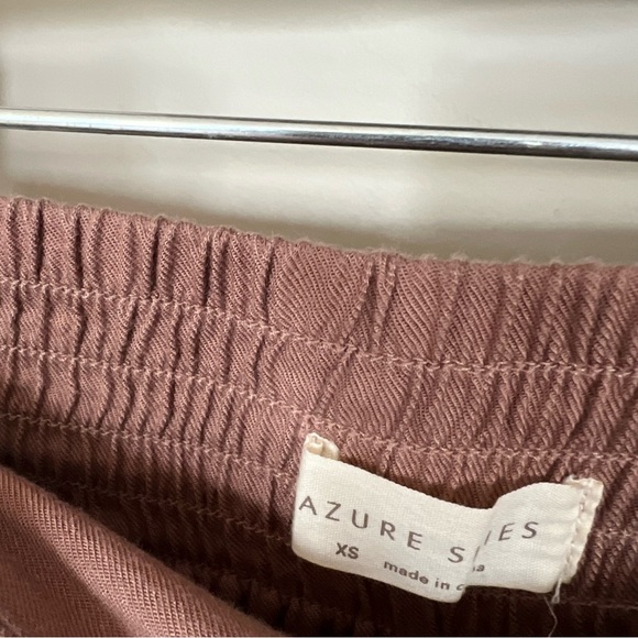 Aritzia Azure Skies Los Feliz Wide Leg Culotte Pants Joggers Clay XS - Picture 5 of 11